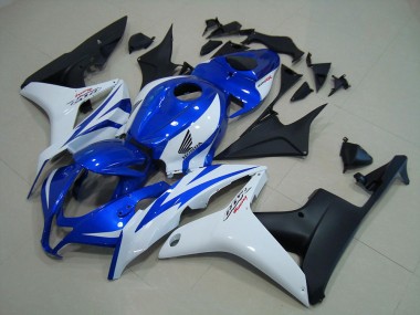 Carenado CBR 600 RR 2007-2008 - Azul Blanco Negro Mate