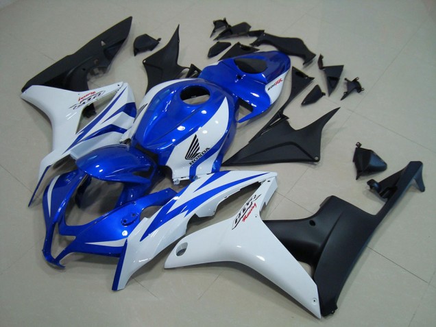 Carenado CBR 600 RR 2007-2008 - Azul Blanco Negro Mate Carenado CBR 600 RR 2007-2008 - Azul Blanco Negro Mate