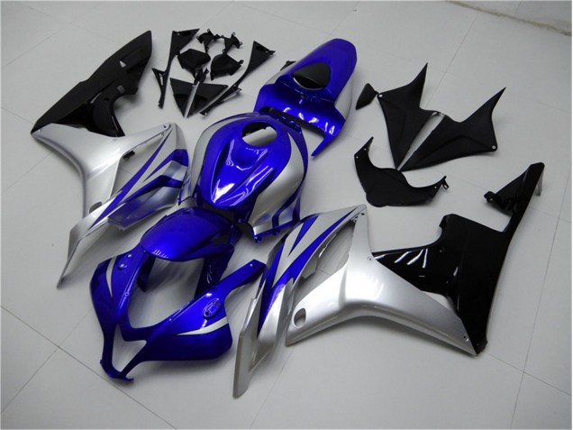 Carenado CBR 600 RR 2007-2008 - Azul Plata Negro Carenado CBR 600 RR 2007-2008 - Azul Plata Negro