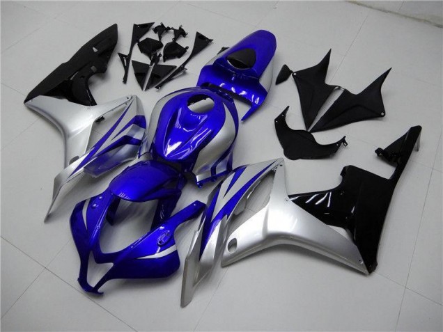 Carenado CBR 600 RR 2007-2008 - Azul Plata Negro Carenado CBR 600 RR 2007-2008 - Azul Plata Negro