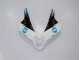 Carenado CBR 600 RR 2007-2008 - Blanco Azul Negro Carenado CBR 600 RR 2007-2008 - Blanco Azul Negro