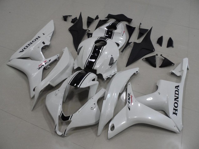 Carenado CBR 600 RR 2007-2008 - Blanco Perla con Negro Raya