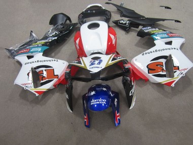 Carenado CBR 600 RR 2007-2008 - Blanco Rojo Azul