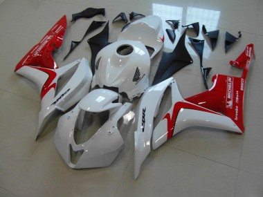 Carenado CBR 600 RR 2007-2008 - Blanco Rojo Carrera Versión