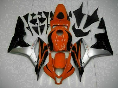 Carenado CBR 600 RR 2007-2008 - Negro Rojo Plata