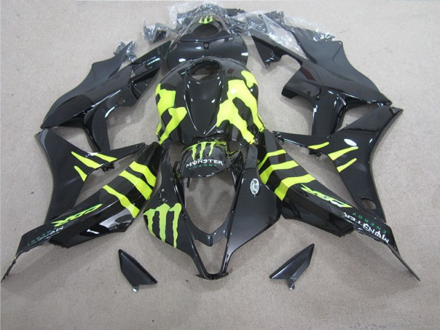 Carenado CBR 600 RR 2007-2008 - Negro Verde Monster Carenado CBR 600 RR 2007-2008 - Negro Verde Monster