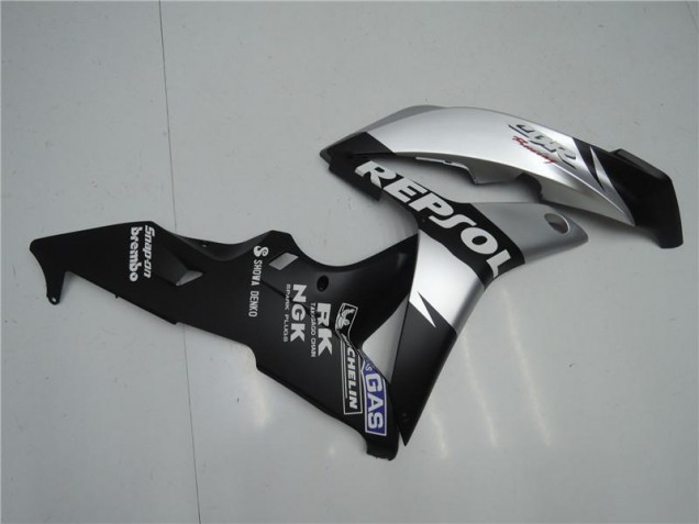 Carenado CBR 600 RR 2007-2008 - Plata Repsol Negro
