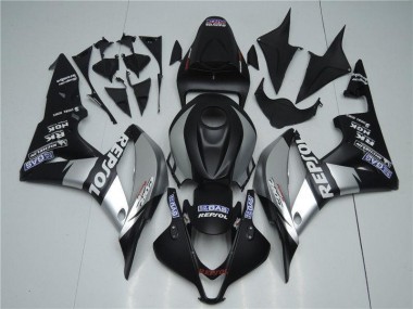 Carenado CBR 600 RR 2007-2008 - Plata Repsol Negro