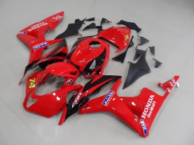 Carenado CBR 600 RR 2007-2008 - Rojo Negro Carrera