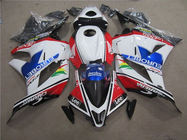 Carenado CBR 600 RR 2009-2012 - Azul Blanco EUROBET Lee