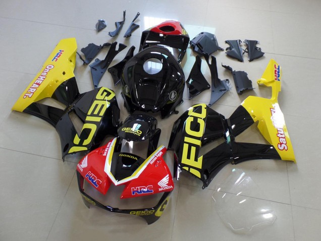Carenado CBR 600 RR 2013-2021 - Amarillo Negro Geico Carenado CBR 600 RR 2013-2021 - Amarillo Negro Geico