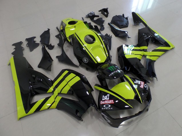 Carenado CBR 600 RR 2013-2021 - Verde Negro Carenado CBR 600 RR 2013-2021 - Verde Negro