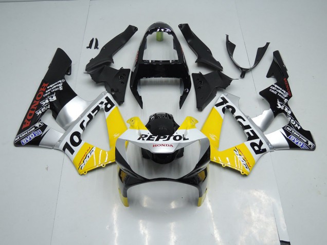 Carenado CBR 900 RR 929 2000-2001 - Amarillo Plata Negro Repsol Carenado CBR 900 RR 929 2000-2001 - Amarillo Plata Negro Repsol
