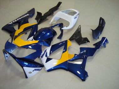 Carenado CBR 900 RR 929 2000-2001 - Oscuro Azul Amarillo Blanco