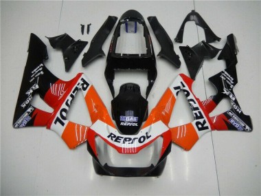 Carenado CBR 900 RR 929RR 2000-2001 - Naranja Rojo Negro Repsol