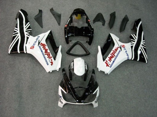 Carenado Daytona 675 Triple 2006-2008 - Negro Blanco Carenado Daytona 675 Triple 2006-2008 - Negro Blanco