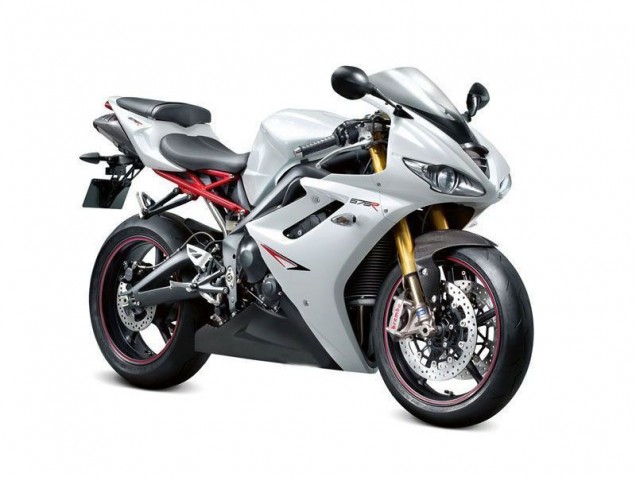 Carenado Daytona 675 Triple 2009-2012 - Blanco Perla Negro Carenado Daytona 675 Triple 2009-2012 - Blanco Perla Negro