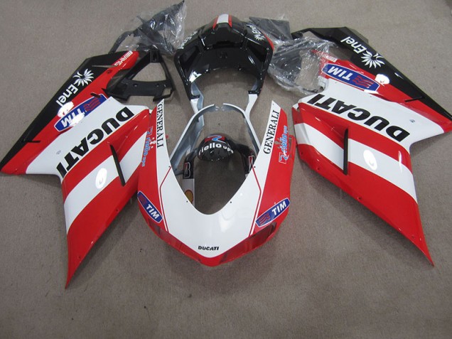 Carenado Ducati 1098 2007-2014 - Rojo Blanco Generali Tim