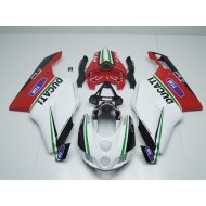 Carenado Ducati 749 999 2005-2006 - Blanco Rojo Enel