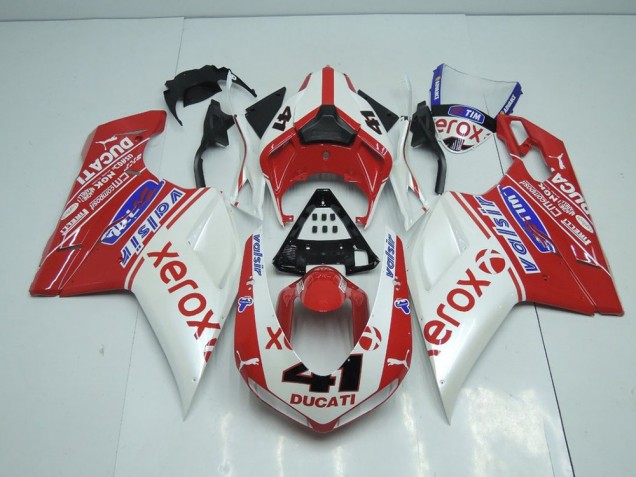 Carenado Ducati 848 1098 1198 2007-2014 - Blanco Perla Nuevo Xerox