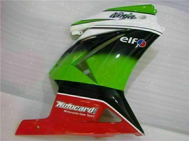 Carenado EX250 2008-2012 - Blanco Verde Negro Ninja