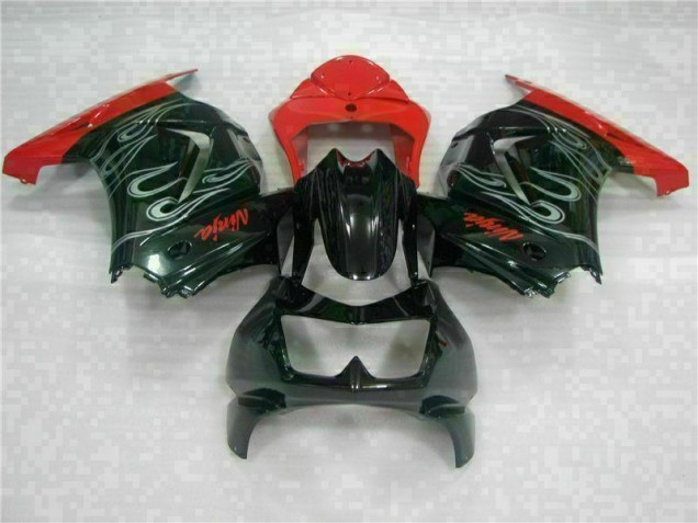 Carenado EX250 2008-2012 - Negro Rojo Ninja