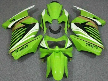 Carenado EX250 2008-2012 - Verde Blanco Negro Ninja
