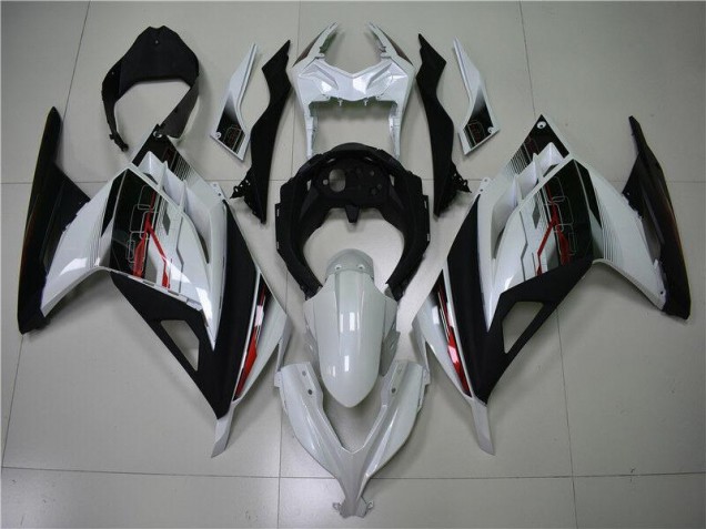 Carenado EX300 2013-2016 - Blanco Negro Carenado EX300 2013-2016 - Blanco Negro
