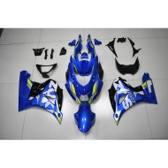 Carenado GSXR 1000 2017-2023 - Azul Blanco Calcomanía