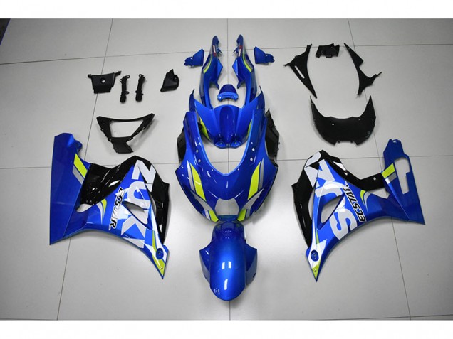 Carenado GSXR 1000 2017-2023 - Azul Blanco Calcomanía Carenado GSXR 1000 2017-2023 - Azul Blanco Calcomanía