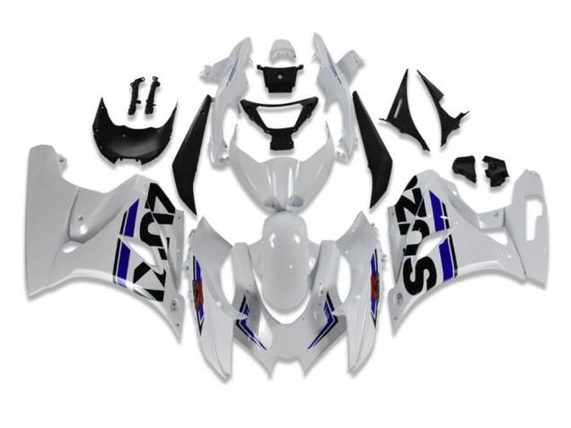 Carenado GSXR 1000 2017-2023 - Blanco Azul Carenado GSXR 1000 2017-2023 - Blanco Azul