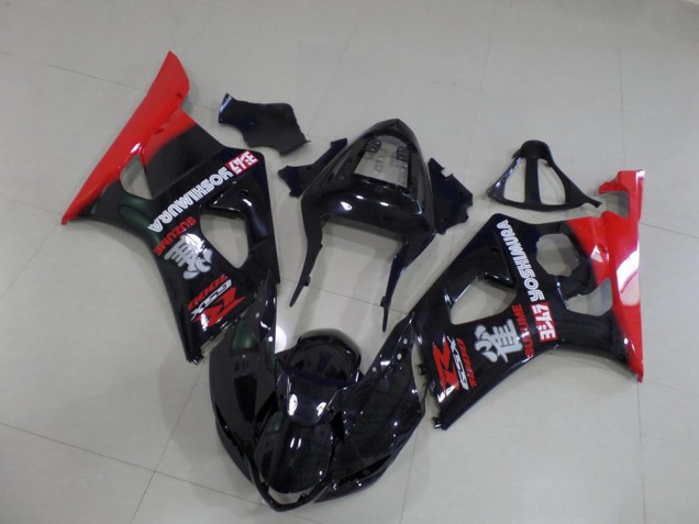 Carenado GSXR 1000 K3 2003-2004 - Negro y rojo