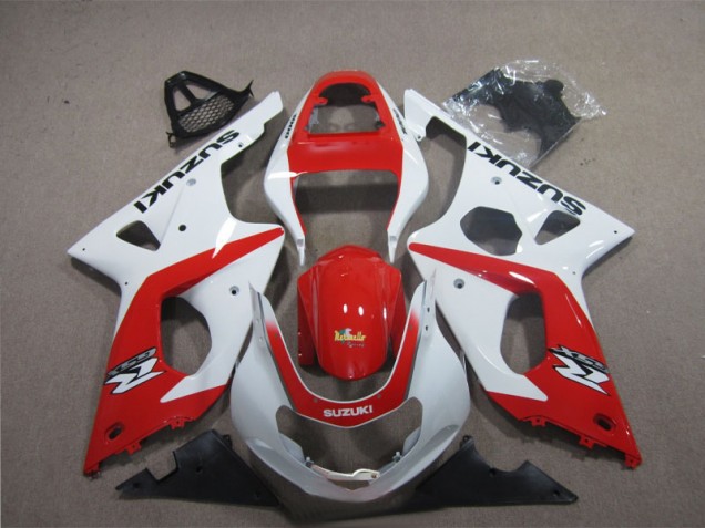 Carenado GSXR 1000 K3 2003-2004 - Rojo Blanco