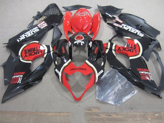 Carenado GSXR 1000 K5 2005-2006 - Negro Lucky Strike Rojo Motul Carenado GSXR 1000 K5 2005-2006 - Negro Lucky Strike Rojo Motul