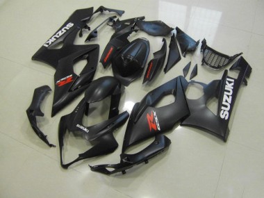 Carenado GSXR 1000 K5 2005-2006 - Negro Mate con Blanco Calcomanías