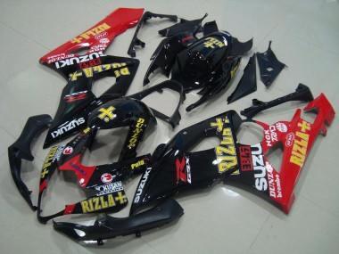 Carenado GSXR 1000 K5 2005-2006 - Negro Rojo Rizla