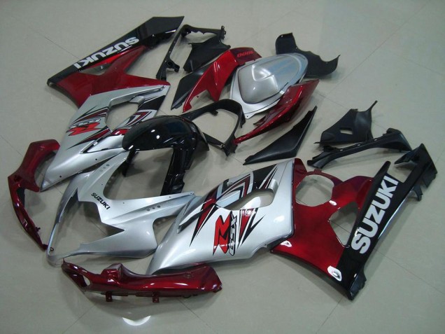 Carenado GSXR 1000 K5 2005-2006 - Plata Rojo Carenado GSXR 1000 K5 2005-2006 - Plata Rojo