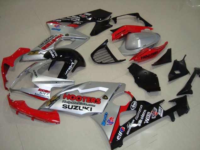 Carenado GSXR 1000 K5 2005-2006 - Plata & Rojo