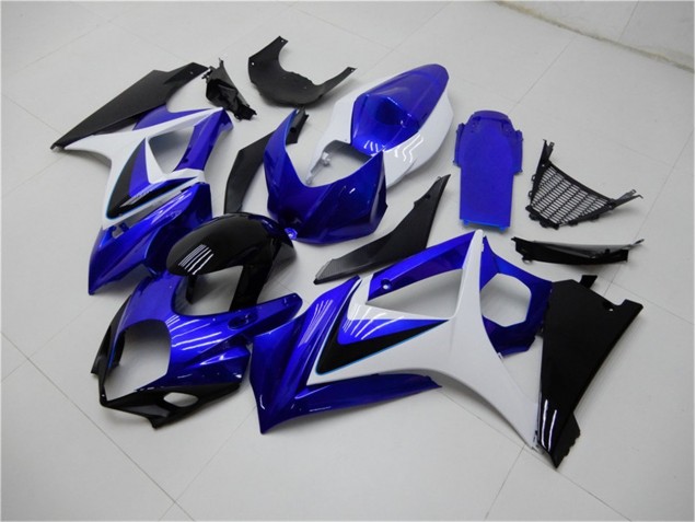Carenado GSXR 1000 K7 2007-2008 - Azul Blanco Negro