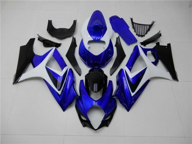 Carenado GSXR 1000 K7 2007-2008 - Azul Blanco Negro