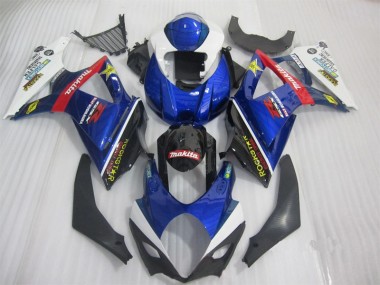 Carenado GSXR 1000 K7 2007-2008 - Azul Negro Rockstar