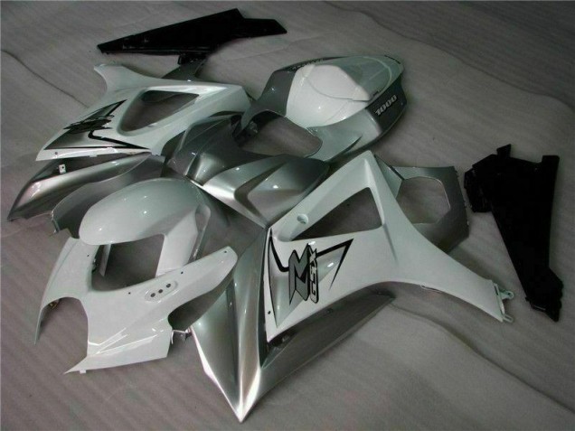 Carenado GSXR 1000 K7 2007-2008 - Plata Blanco