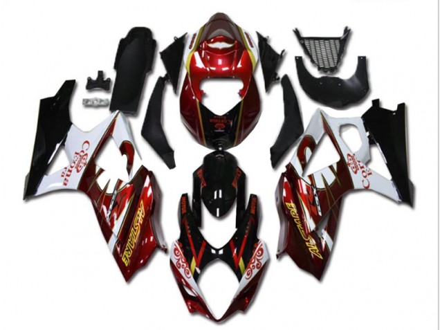 Carenado GSXR 1000 K7 2007-2008 - Rojo Blanco Negro Carenado GSXR 1000 K7 2007-2008 - Rojo Blanco Negro