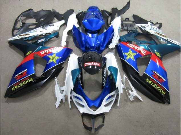 Carenado GSXR 1000 K9 2009-2016 - Azul Blanco Rockstar Carenado GSXR 1000 K9 2009-2016 - Azul Blanco Rockstar