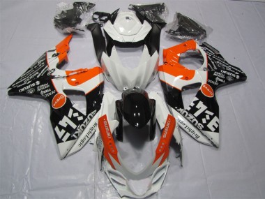 Carenado GSXR 1000 K9 2009-2016 - Blanco Negro Naranja Brillante Logic