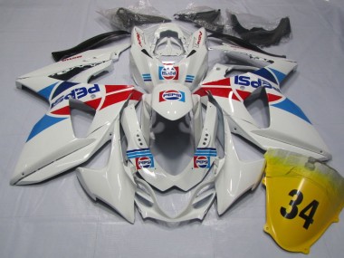 Carenado GSXR 1000 K9 2009-2016 - Blanco Pepsi 34