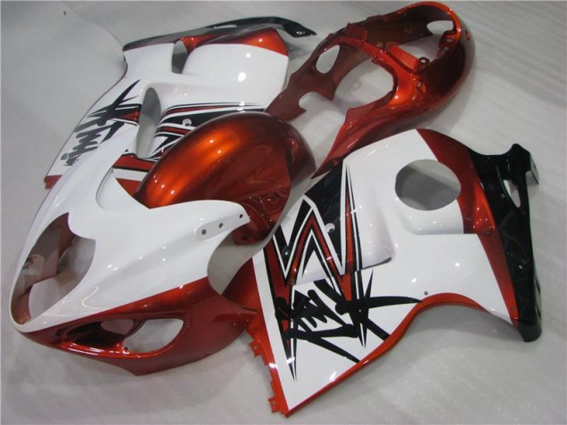 Carenado GSXR 1300 Hayabusa 1996-2007 - Naranja Blanco Negro