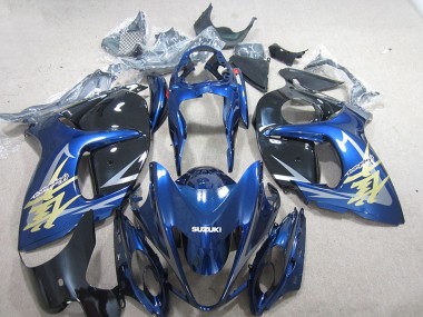 Carenado GSXR 1300 Hayabusa 2008-2019 - Azul Blanco Oro Calcomanía