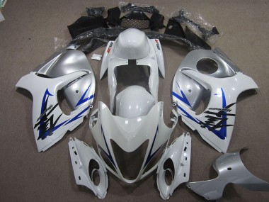Carenado GSXR 1300 Hayabusa 2008-2019 - Blanco Plata Azul