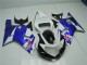 Carenado GSXR 600 / 750 K1 K2 K3 2001-2003 - Blanco Azul Carenado GSXR 600 / 750 K1 K2 K3 2001-2003 - Blanco Azul